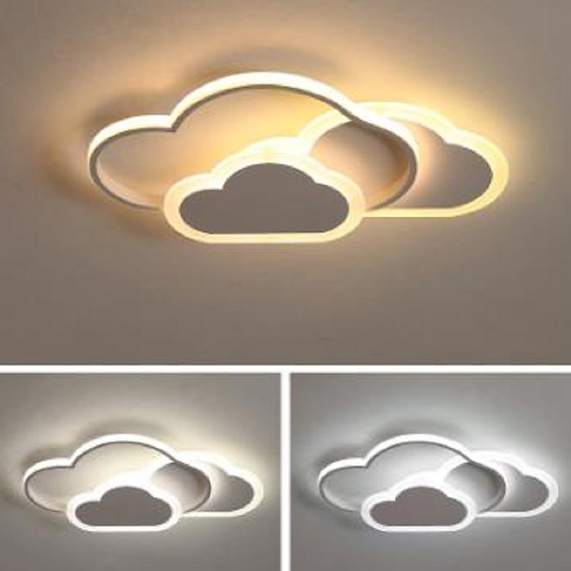 led stropní svítidla barevná stmívatelná do dětského pokoje zapuštěná stropní svítidlo ve tvaru mraků kovové dřevěné svítidlo do dětského pokoje pro kluky dívčí pokoj dětský pokoj 110-220v (17,6") 2025 - $178.99 –P3