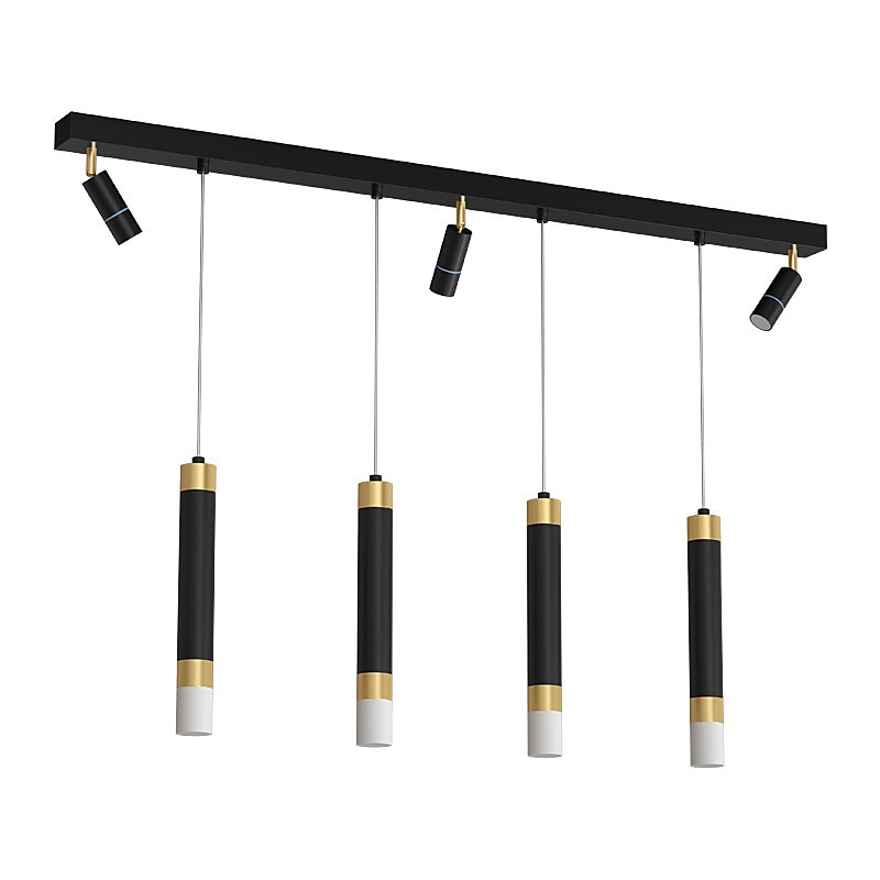 Luminária suspensa Luminárias ajustáveis com holofotes, candelabro de 5 luzes e 7 luzes de acrílico Decoração do quarto Lâmpada do teto Sala de jantar, Sala de estar, Bar, Iluminação pendente da de 2025 por $229.99 –P6