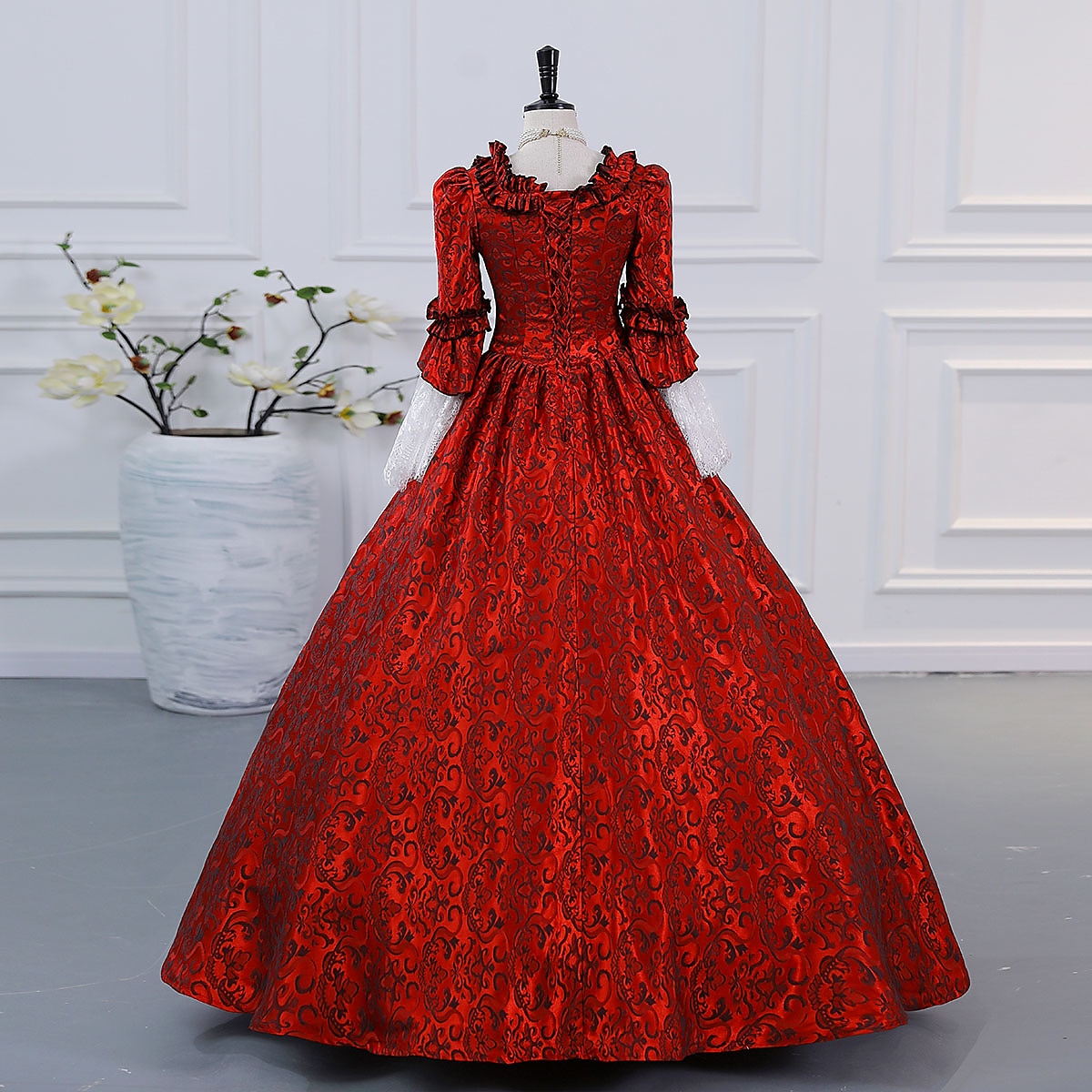 Cinderella Vintage Princess Colonial Period Dress All Costume Victorian Rococo Vintage Cosplay Performance Party Halloween 3/4-Length Sleeve Halloween 2025 - $166.99 –P9