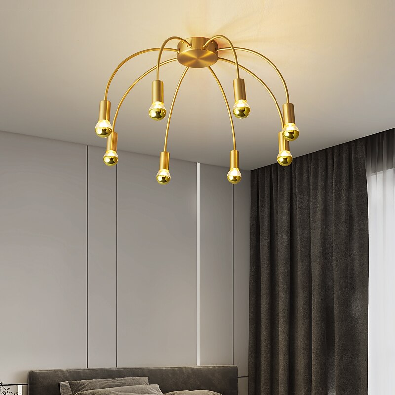 55 cm círculo/design redondo luzes de teto cobre estilo formal estilo vintage estilo moderno estilo nórdico moderno 220-240v de 2025 por $331.19 –P1