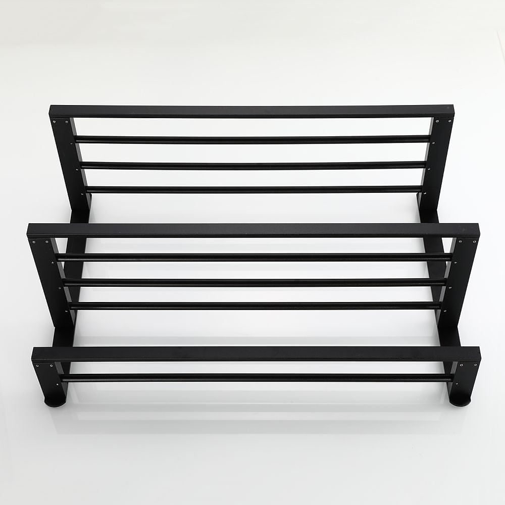 portasciugamani in alluminio per bagno, portasciugamani da parete a 3 strati porta asciugamani da bagno 60 cm (nero/argento/grigio canna di fucile) del 2025 a $84.99 –P11
