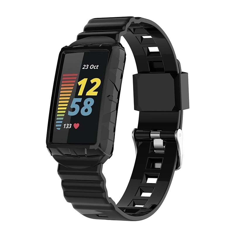 Smart Watch Band Kompatibilis valamivel FitBit Charge 4 / Charge 3 / Charge 3 SE Charge 5 Szilikon Okos óra Szíj Vízálló Állítható Légáteresztő Sportszíj Csere Karszalag 2025 - $12.99 –P7
