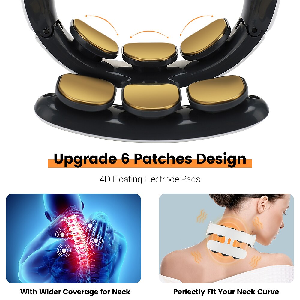  Neck Massager for Neck Pain Relief, 4D Deep Kneading