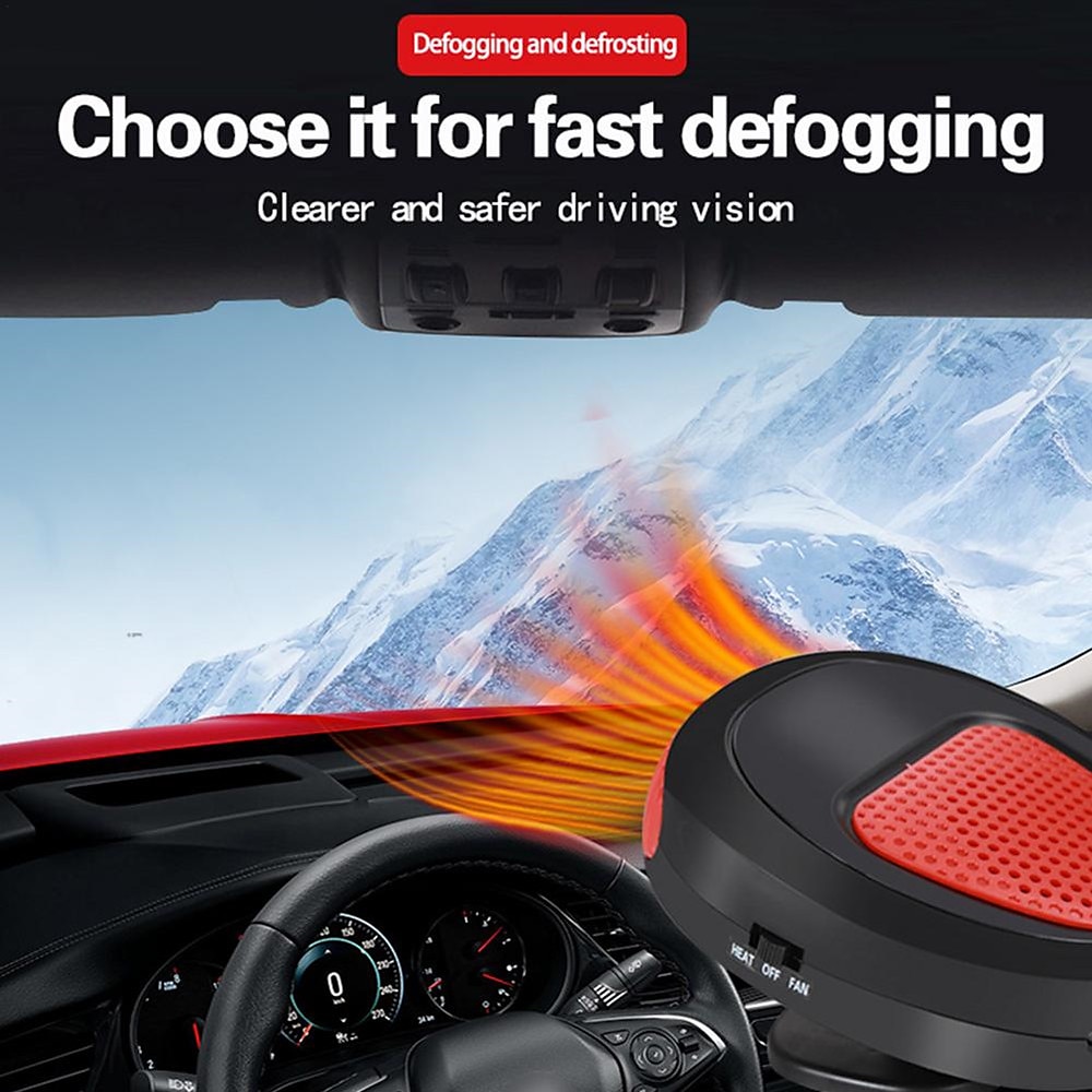 Hands DIY 150W 12V Car Defogger Heater Car Heater Fan Portable Car