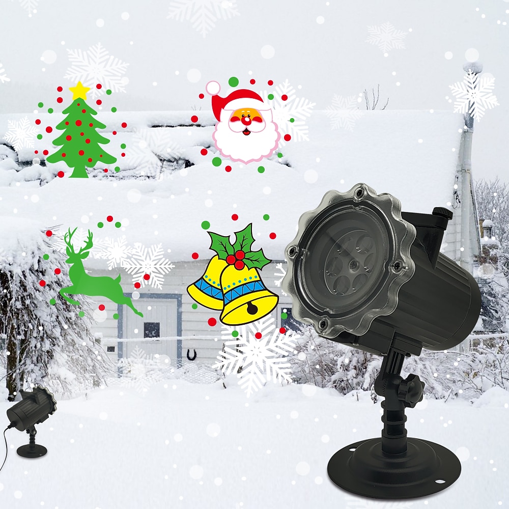 Christmas Projector Waterproof Remote Control 16 Patterns High-definition Projection Effects Indoor and Outdoor Festival Garden Decorative Lights Low Voltage Safety 2025 - $32.99 –P5
