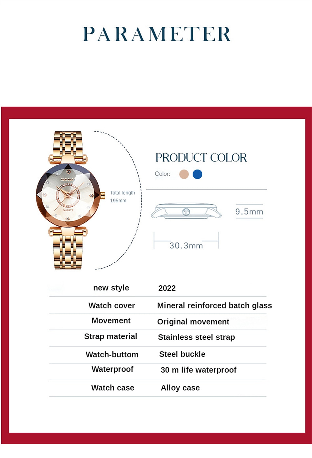 Women Golden & Silver Classic Quartz Watch Female Elegant Clock Luxury Mother's Day Gift Watches Ladies Waterproof Wristwatch 2026 - $31.99 –P6