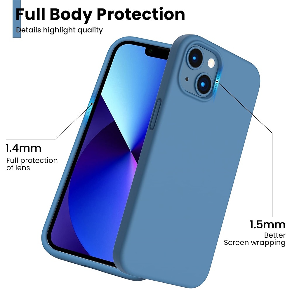 телефон Кейс для Назначение iPhone i16 15 14 Pro Max Plus 13 12 11 Pro Max Mini Жидкий силиконовый чехол Защита от удара Сплошной цвет Силикон 2025 - $10.99 –P9
