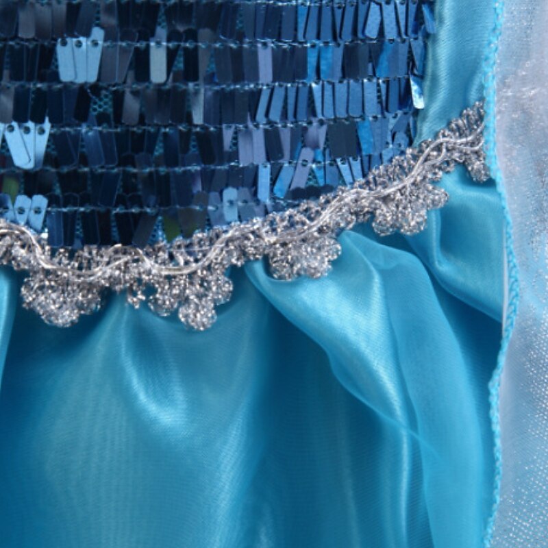 Kids Girls' Frozen Elsa Costume Dress Graphic A Line Dress Performance Pegeant Blue Long Sleeve Princess Beautiful Dresses Fall Winter 2-8 Years 2025 - $20.99 –P8