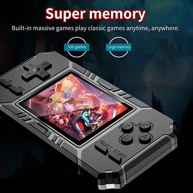 Handheld Retro Game Console,Retro Portable Mini Handheld Game Console 8-Bit 3.0 Inch Color LCD Game Player Built-in 520 Games 2025 - $36.99 –P8