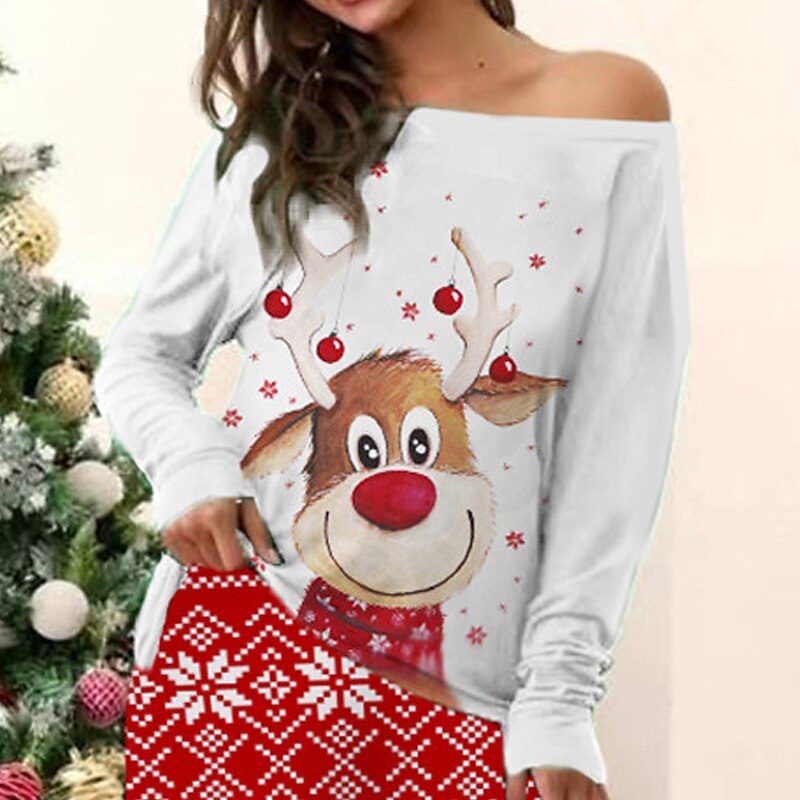 Christmas Pajama Sets For Women Home Clothes Winter Woman 2 Pieces