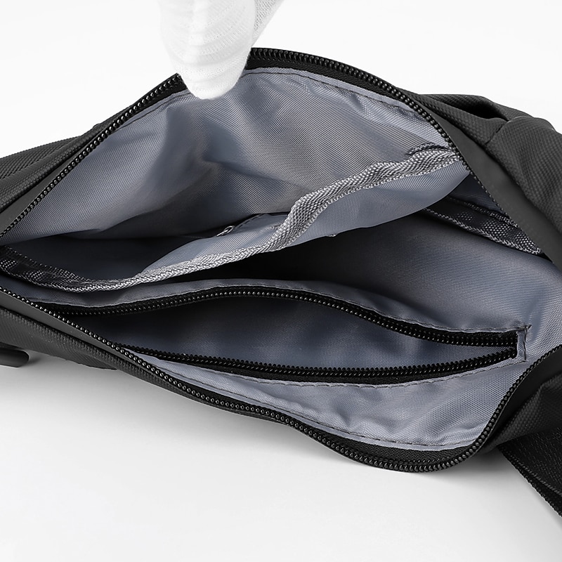 férfi vízálló crossbody hevedertáska – lopásgátló mellkasi csomag usb töltőcsatlakozóval utazáshoz és szabadtéri tevékenységekhez 2025 - $18.99 –P3
