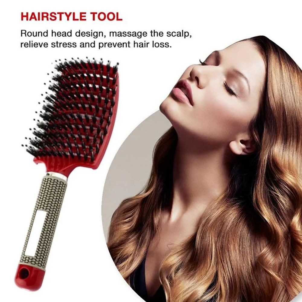 Arc Form Curved Comb For Curly Hair,Massage Comb Big Curved Comb  Hairdressing Men'S Oil Head Comb Curly Hair Styling Comb Straight Hair Arc  Nine-Rib Comb 9370102 2023 – $