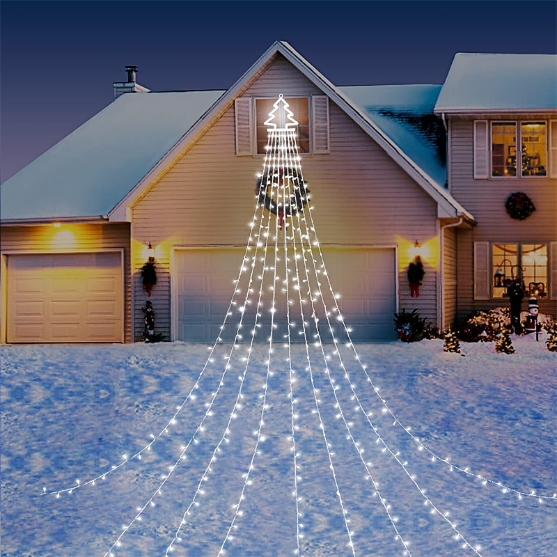 Luzes de Corda de Árvore de Natal Solar 350 LED com 8 Modos e Temporizador Luzes Estrelas Exteriores à Prova d'Água para Decoração de Janela de Natal Jardim Casamento Decoração de Férias de 2025 por $38.99 –P7