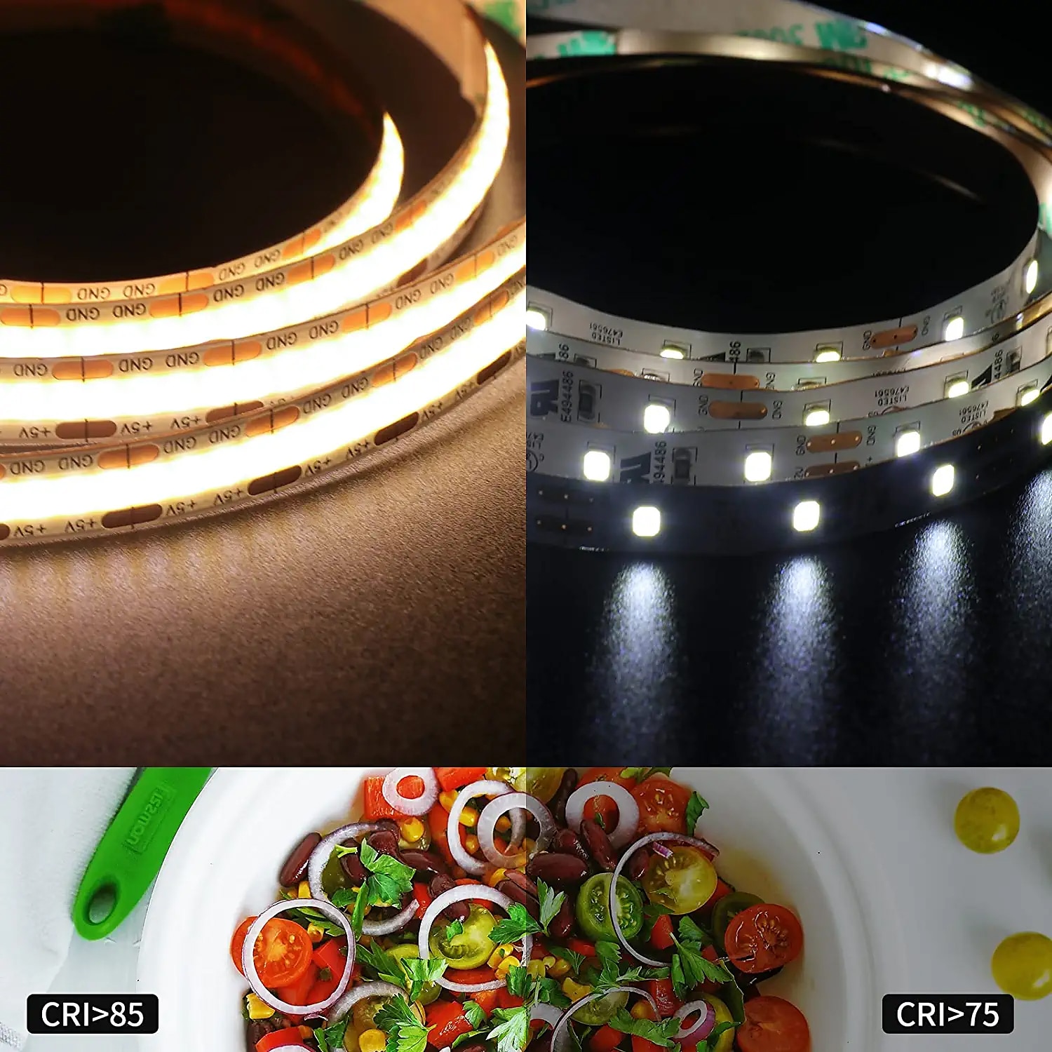 אורות usb cob led פס 5v 1-3m ניתנים לעמעום 300led / m cri85 עם שלט רחוק rf תאורת טלוויזיה אחורית מנורת סרט גמיש מתחת לארון לתאורת עשה זאת בעצמך בחדרי שינה מטבחים ובתים 2025 - $15.99 –P5