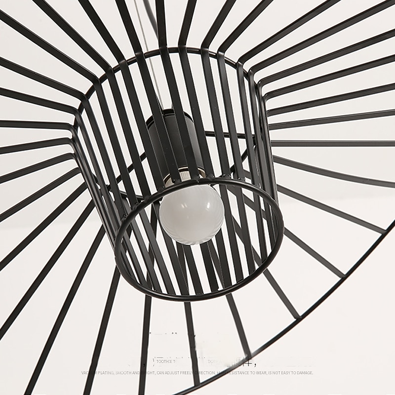 lampade a sospensione a led lampada a sospensione vintage cappello in fibra di vetro design 1 luce orientabile bianco/nero cucina bagno lampadina decorativa non inclusa del 2025 a $151.99 –P3