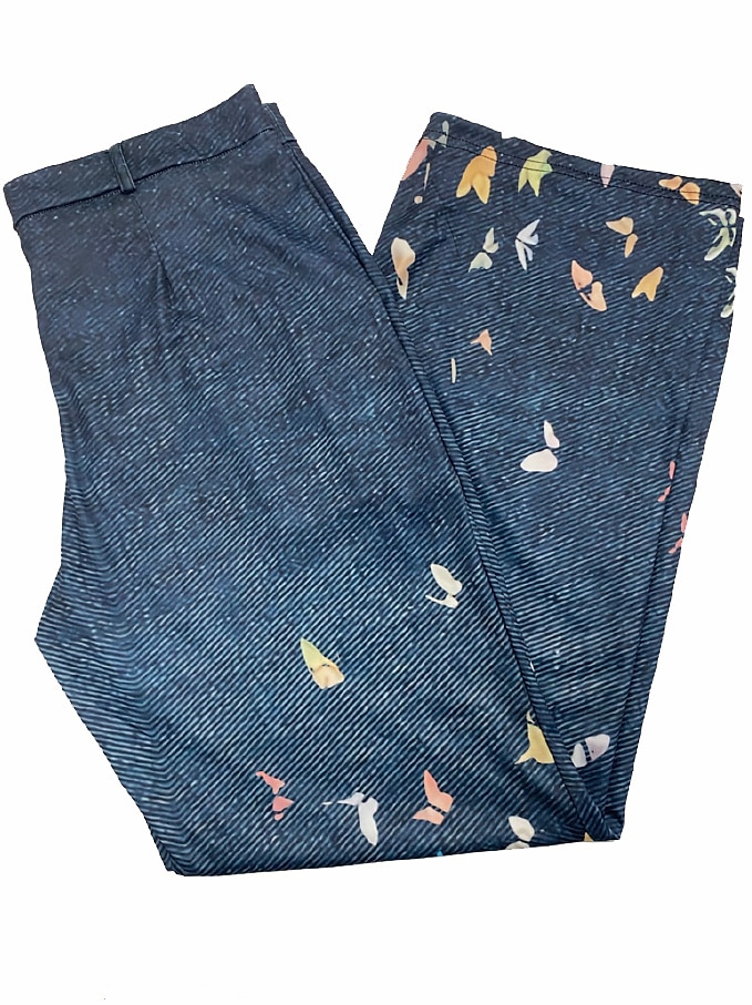 Dames Normaal Jeans Uitlopende broek Bell Bottom 3D-print Volledige lengte Medium Taille Bloem Zijzakken Breed Been Afdrukken Comfort Hoge Elasticiteit Casual 1 2 14 16 Zomer Lente & Herfst Ruim 2025 - $8.99 –P2