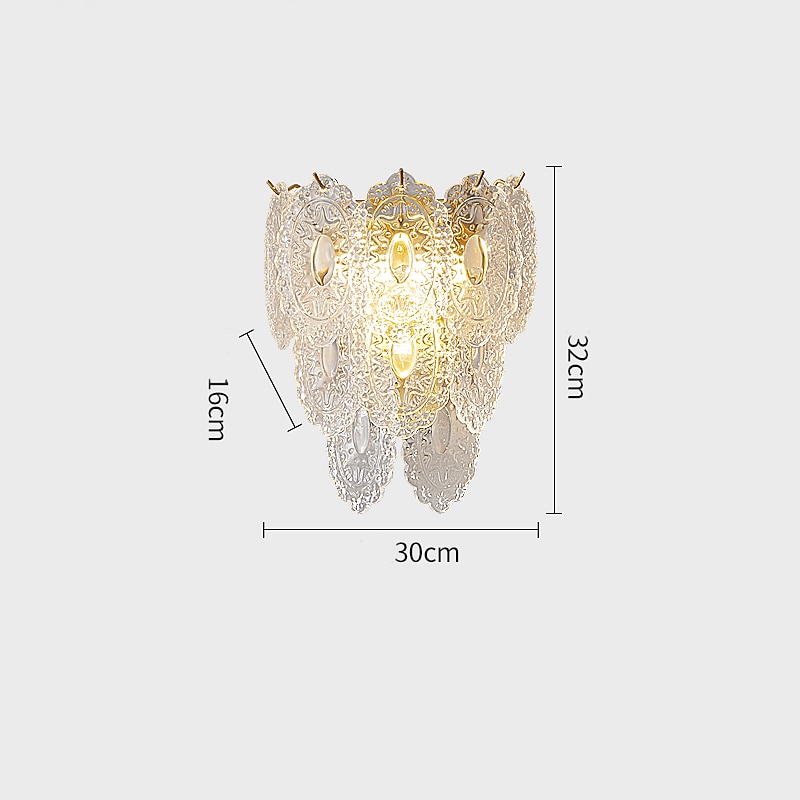 Crystal Indoor Modern Nordic Style Indoor Wall Lights Living Room Bedroom Copper Wall Light 220-240V 2025 - $370.09 –P9