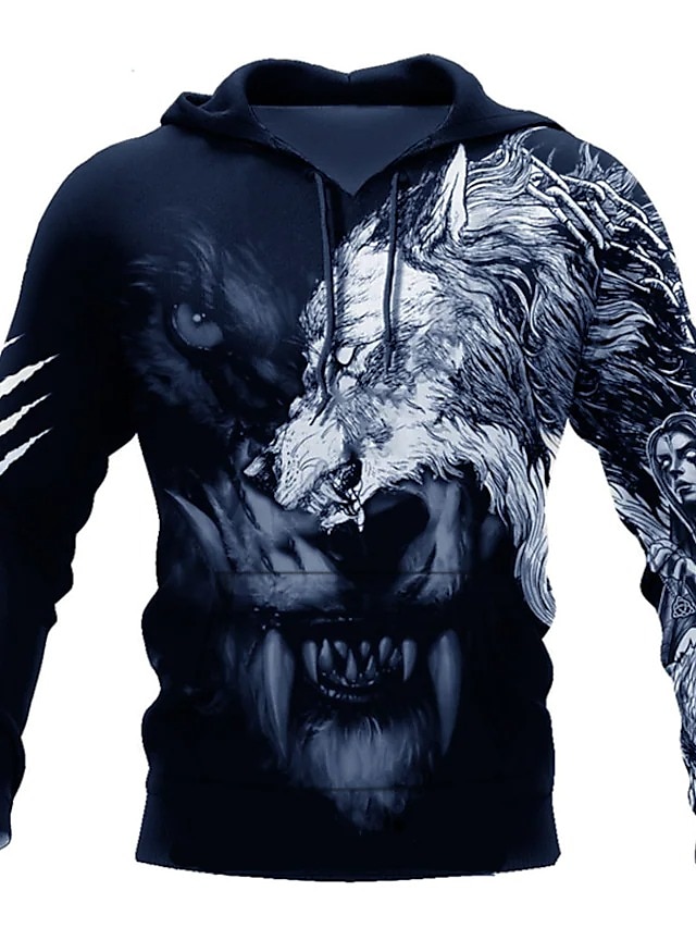Wishine sudaderas con capucha unisex impresión digital 3d película de terror payaso sudadera pulóver top negro xl tops de calavera 2025 - $29.99 –P13