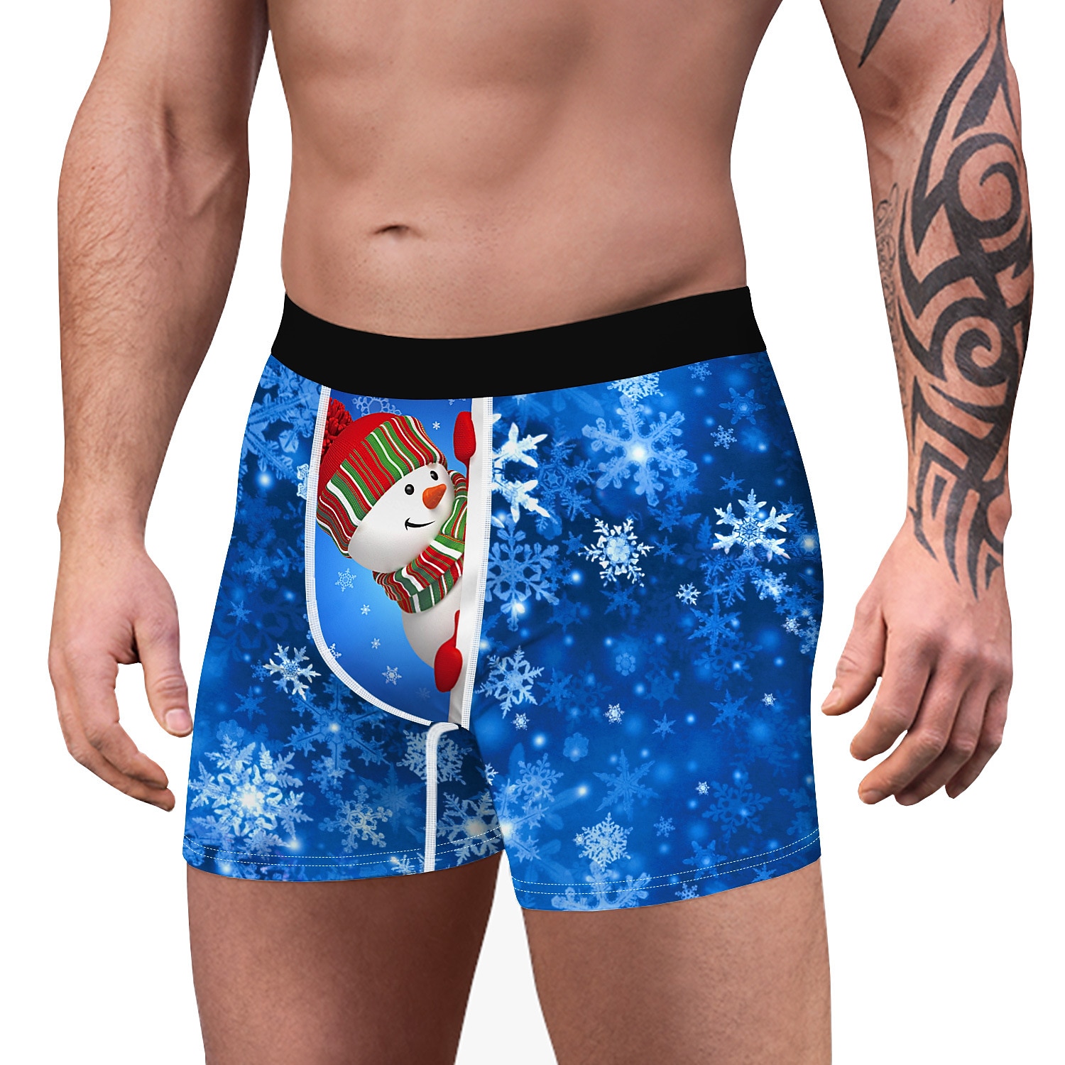presente de Natal Boxer Curto Roupa Íntima Homens Natal Carnaval Baile de Máscaras Noite de Natal Natal Adulto Festa Natal de 2025 por $6.49 –P10
