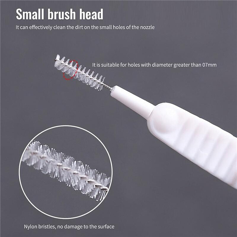 10Pcs Shower Head Hole Cleaning Brush White Small Brush Pore Gap Clean Anti-clogging Nylon for Home Daily Anti-blocking Multifunctional Cleansing Dredge 2025 - $4.99 –P8