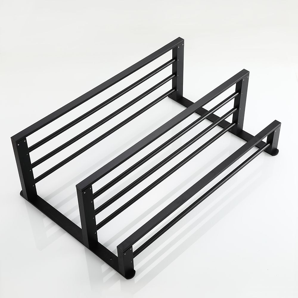 portasciugamani in alluminio per bagno, portasciugamani da parete a 3 strati porta asciugamani da bagno 60 cm (nero/argento/grigio canna di fucile) del 2025 a $84.99 –P9