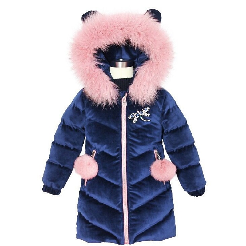 Manteau Duvet Enfants Fille Couleur Unie Actif École Polyester Manteau Vêtements d'extérieur 3-12 ans Automne Rose Claire de 2025 ? $39.99 –P9