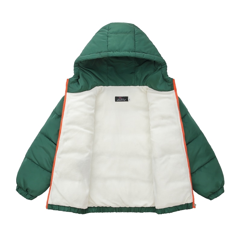 Pojkar 3D Slät Kappa Långärmad Höst Vinter Aktiv Häftig Polyester Barn 4-13 år Dagligen Semester Normal 2025 - $34.99 –P1