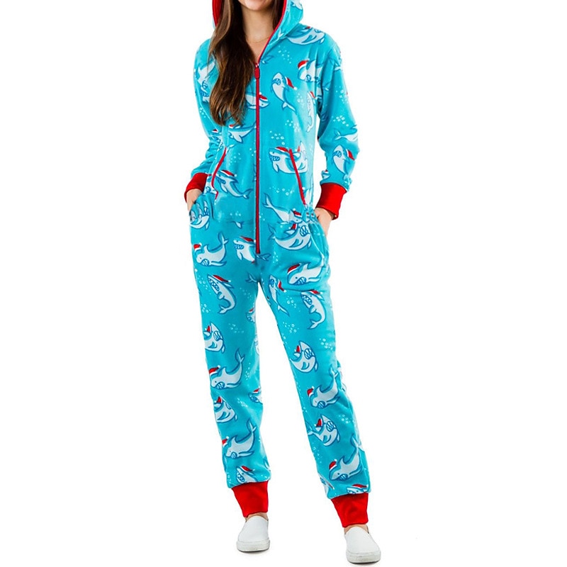 Kerstman Kerst pyjama Onesie pyjamas Dames Kerstmis Volwassenen Kerstmis kerstavond Feest Huiskleding Onesie 2026 - $38.99 –P9