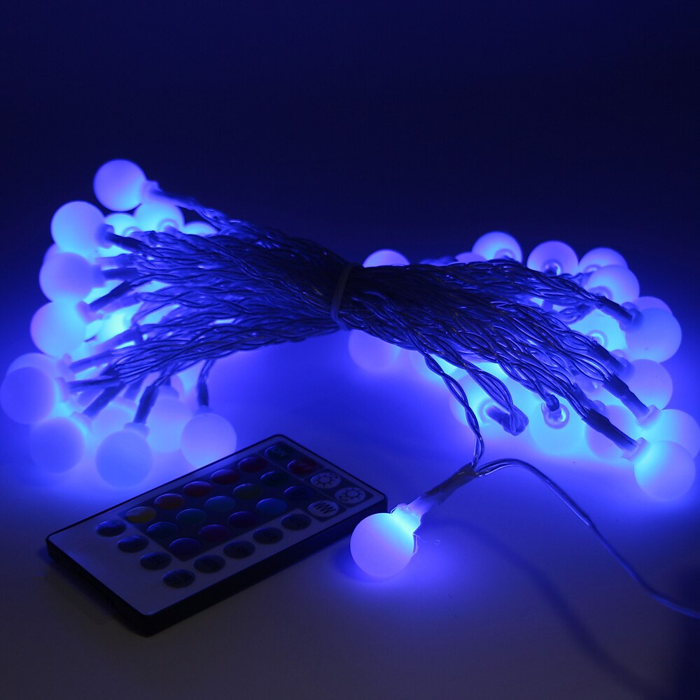 Mini Globe String Lights Christmas Decorative Lights 10M 16 Color Full-color Switching Remote Control Dimming Timing USB Power Supply 1 Set 2025 - $21.99 –P17