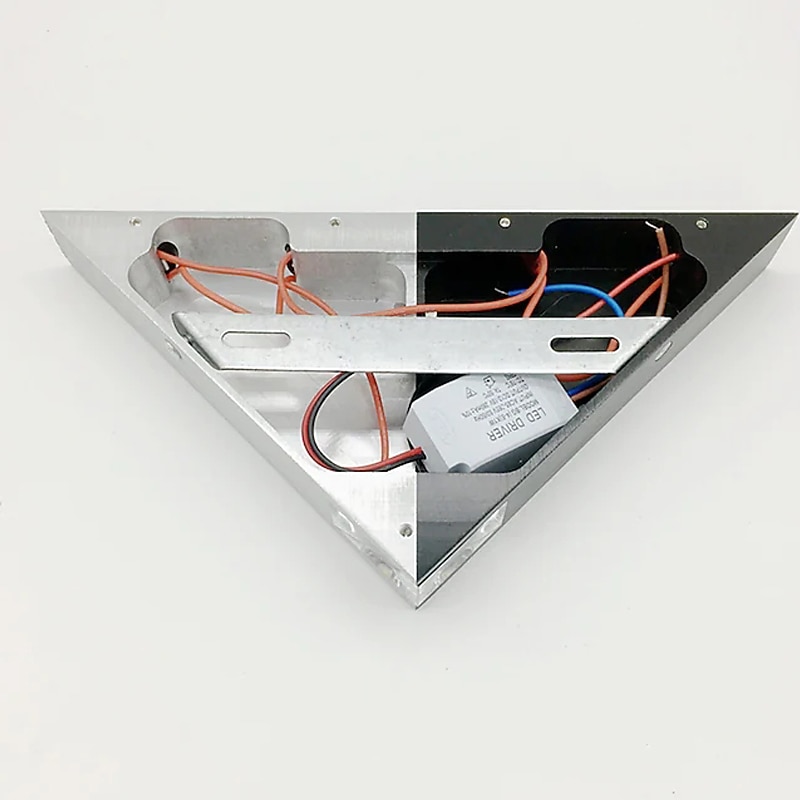 led luzes de parede internas triângulo sala de estar quarto luz de parede de alumínio ip44 85-265v de 2026 por $76.99 –P12