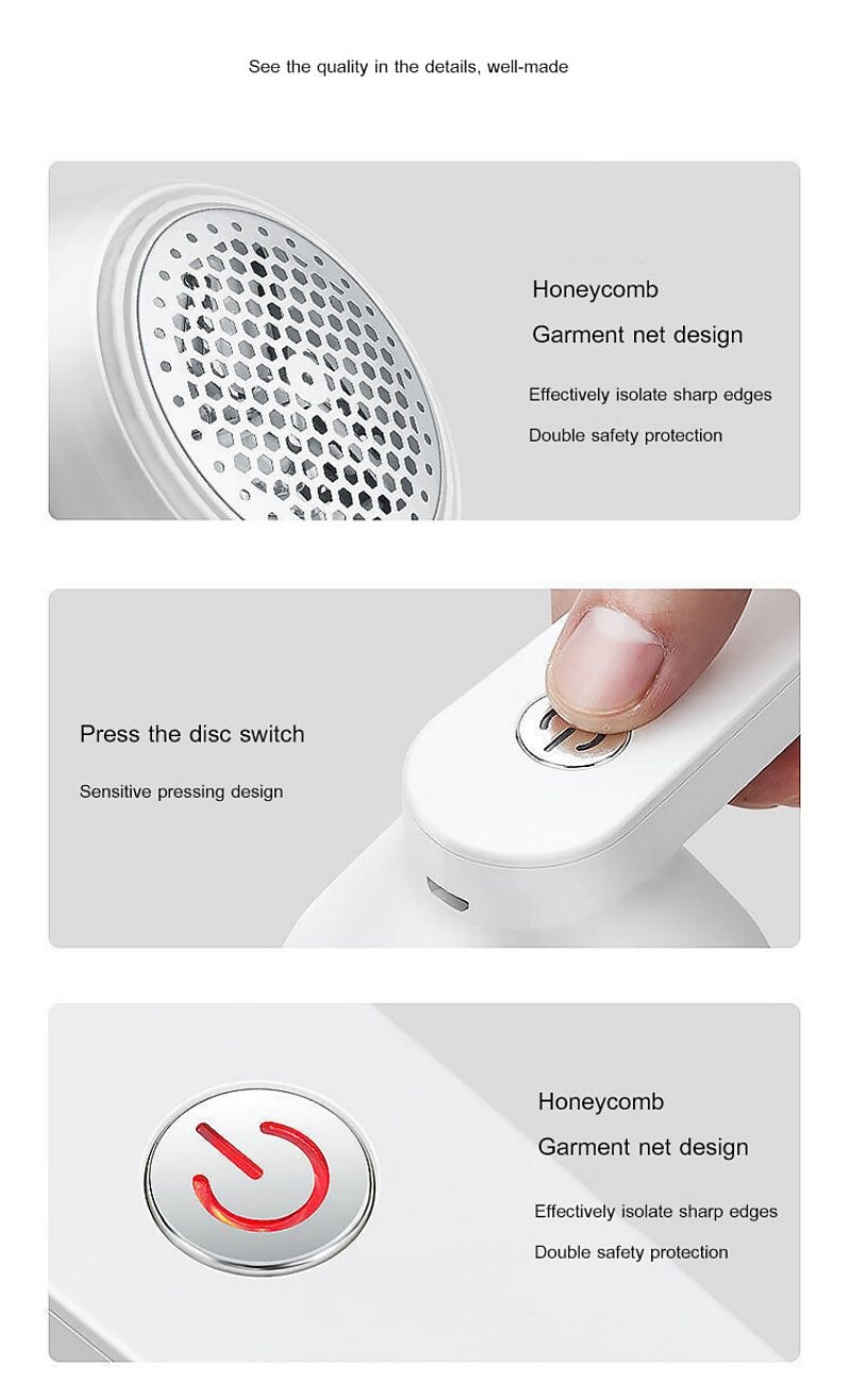Electric Lint Remover Rechargeable 2-in-1 Lint Shaver USB Charge Portable Lint Remover Fabric Lint Shaver for Clothes Bedding Carpet 2025 - GBP £13 –P14