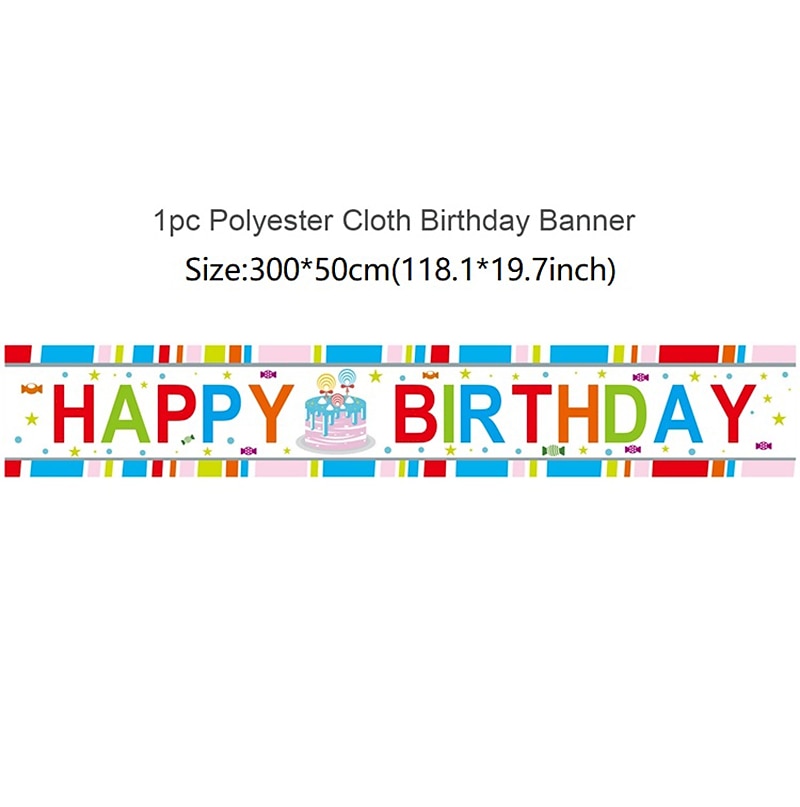 Happy Birthday Banner, Birthday Banner Decorations, Birthday Outdoor & Indoor Hanging Decor, Holidays Party Decor Supplies 300*50cm (10ft*18.9 Inch) 2025 - $16.49 –P12