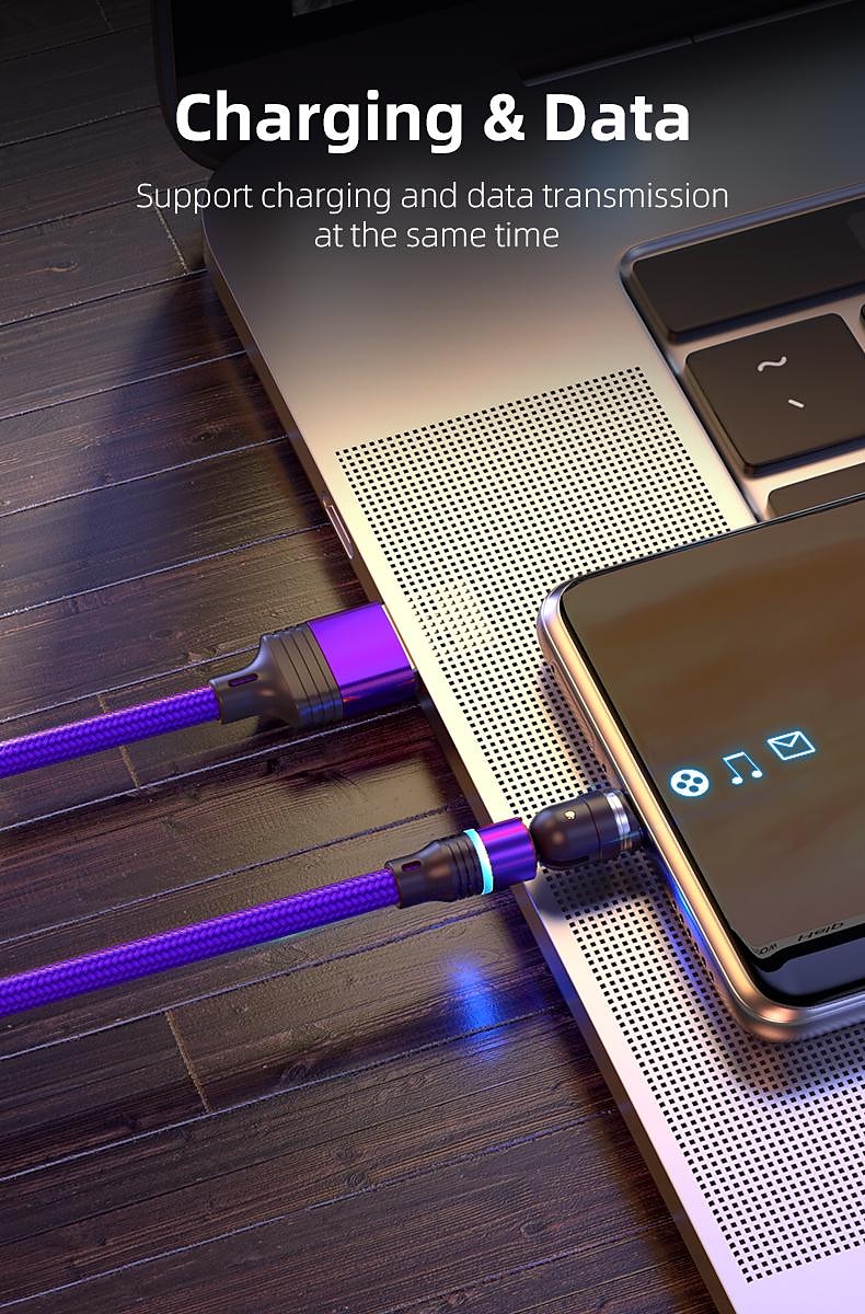 Multi Charging Cable 0.5m(1.5Ft) 3.3ft 6.6ft USB A to Lightning / micro / USB C 2.4 A Charging Cable Fast Charging Nylon Braided 3 in 1 Magnetic For Samsung Xiaomi Huawei Phone Accessory 2025 - $12.99 –P3