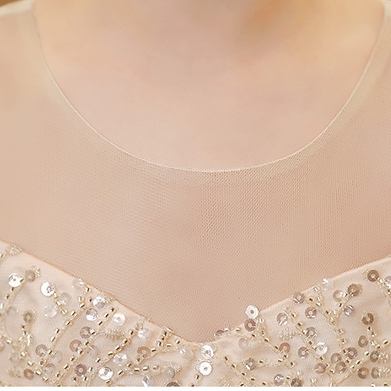 kinderkleidung Mädchen Blumenmädchen Kleid Party Kleid Feste Farbe Kurzarm Hochzeit Party Besondere Anlässe Prinzessin Polyester abendkleider Blumenmädchenkleid Sommer Frühling 3-12 Jahre Wei 2025 - $50.99 –P4