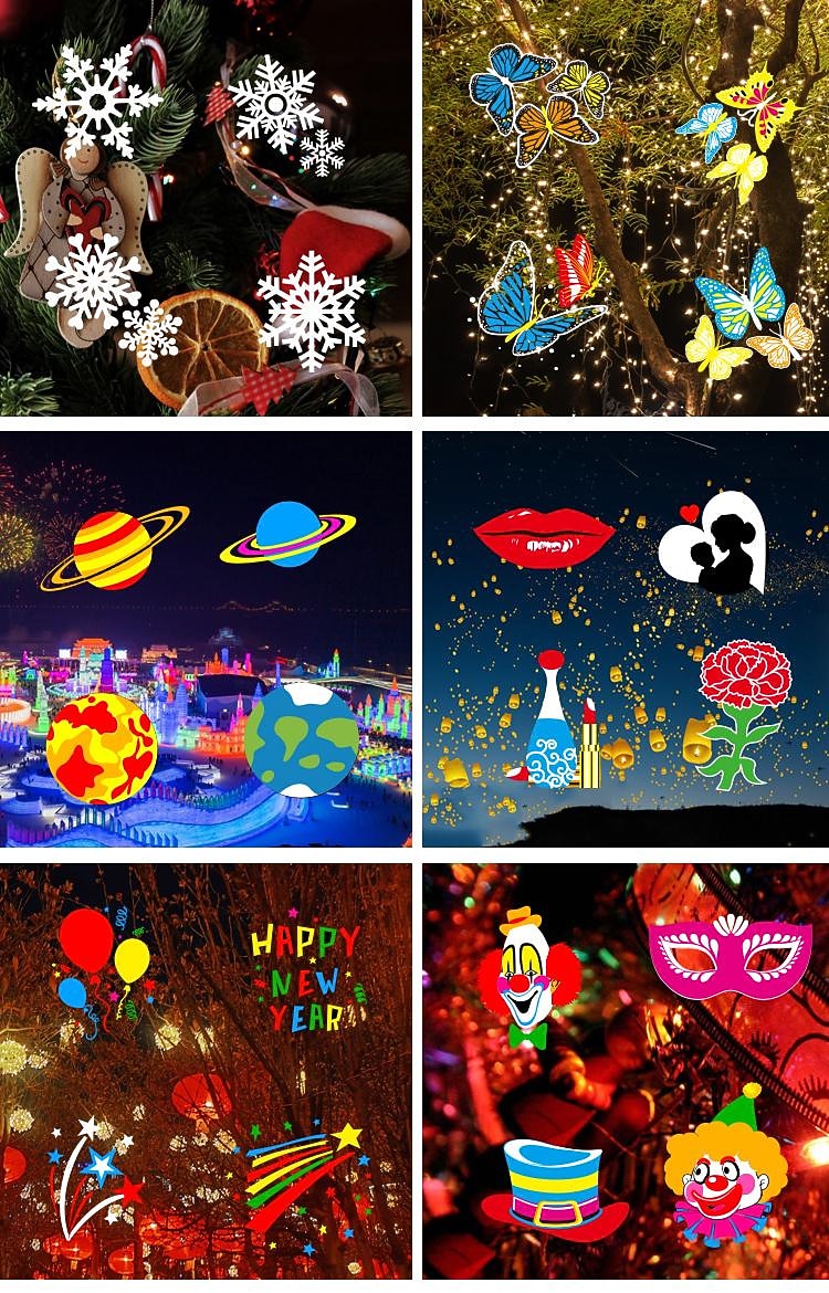 Christmas Projector Waterproof Remote Control 16 Patterns High-definition Projection Effects Indoor and Outdoor Festival Garden Decorative Lights Low Voltage Safety 2025 - $32.99 –P11