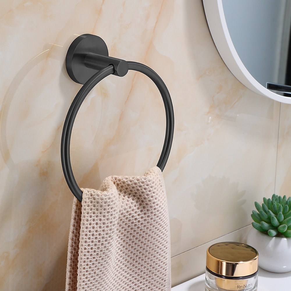 Towel Ring for Bathroom,Stainless Steel Hand Towel Holder Modern Circle Towel Hanger Round Towel Rack Wall Mounted(Black/Chrome/Golden/Brushed Nickel) 2025 - $32.59 –P1