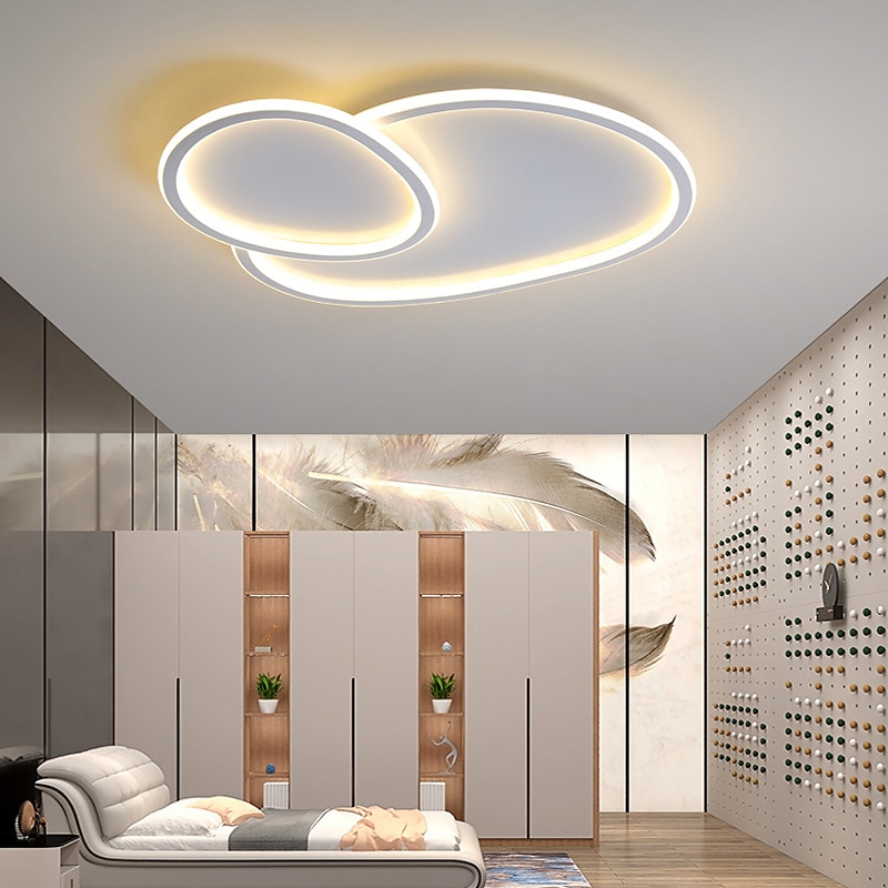 oświetlenie sufitowe led geometryczne kształty światła do montażu podtynkowego metalowa dekoracja sufitu oprawy oświetleniowe, 50 cm oświetlenie sufitowe led okrągła konstrukcja, oprawa oświetleniowa 2025 - $248.39 –P3