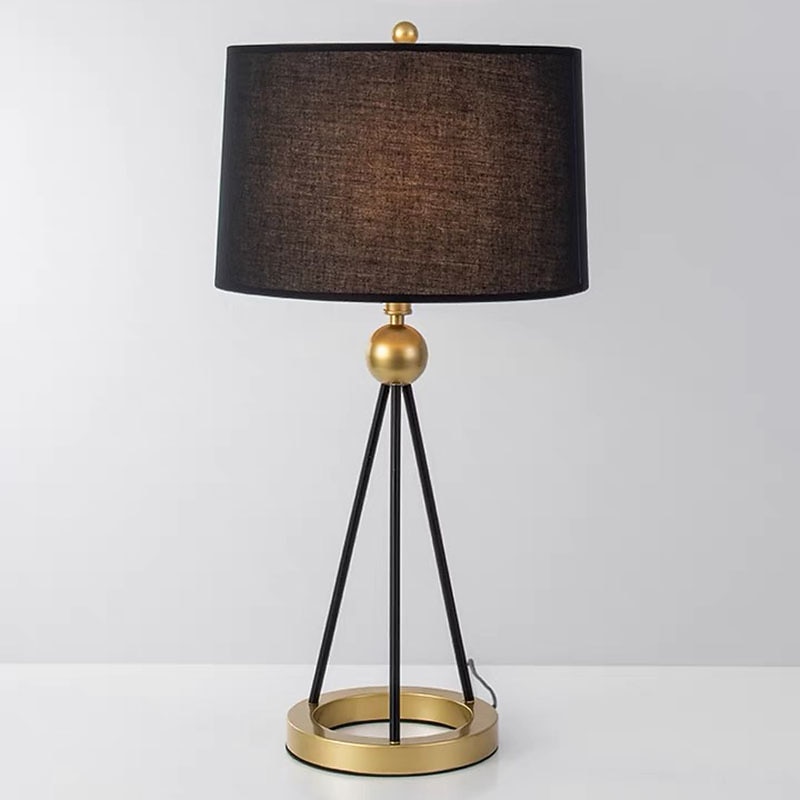 Lámpara de mesa LED pantalla de tela hierro, 5w 24,6 "lámpara de escritorio para sala de estar oficina dormitorio lámpara de mesita de noche simple moderna decorativa estudio sala de estar romántica 2025 - $474.59 –P3