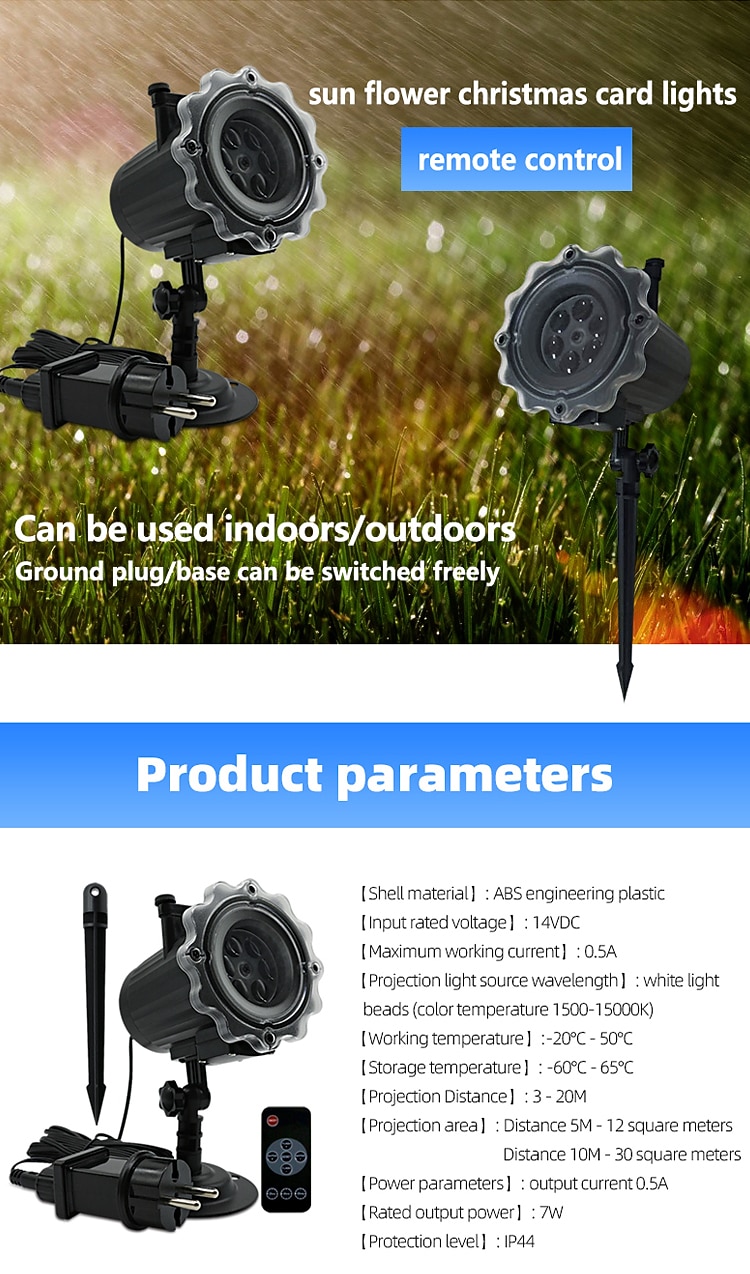 Christmas Projector Waterproof Remote Control 16 Patterns High-definition Projection Effects Indoor and Outdoor Festival Garden Decorative Lights Low Voltage Safety 2025 - $32.99 –P12