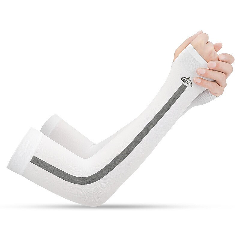 Mangas de braço de refrigeração de proteção solar UV Escudo da tampa do braço de compressão braço aquecedores Armwarmers Anti-Escorregar UPF50+ Resistente Raios Ultravioleta Náilon Chinês Elastano de 2025 por $5.49 –P1