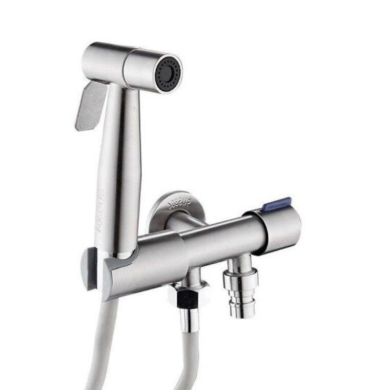 kädessä pidettävä wc-bidet suihkutussarja seinäkiinnitys 304 ruostumaton teräs wc-bidet suihkupää letkulla kylpyhuoneen puhdistussetti 2025 - $40.99 –P3