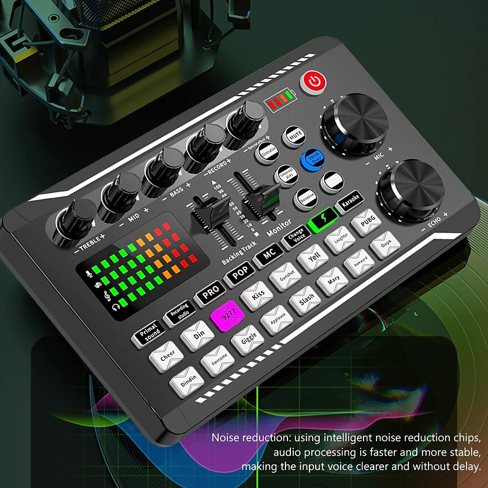Professional Audio Mixer, Live Sound Card and Audio Interface with DJ Mixer Effects and Voice Changer,Podcast Production Studio Equipment, Prefect for Streaming/Podcasting/Gaming 2025 - $51.99 –P5