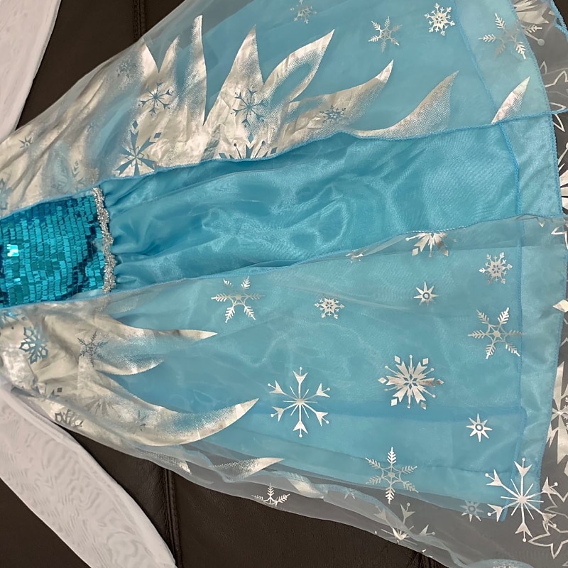 Kids Girls' Frozen Elsa Costume Dress Graphic A Line Dress Performance Pegeant Blue Long Sleeve Princess Beautiful Dresses Fall Winter 2-8 Years 2025 - $20.99 –P4