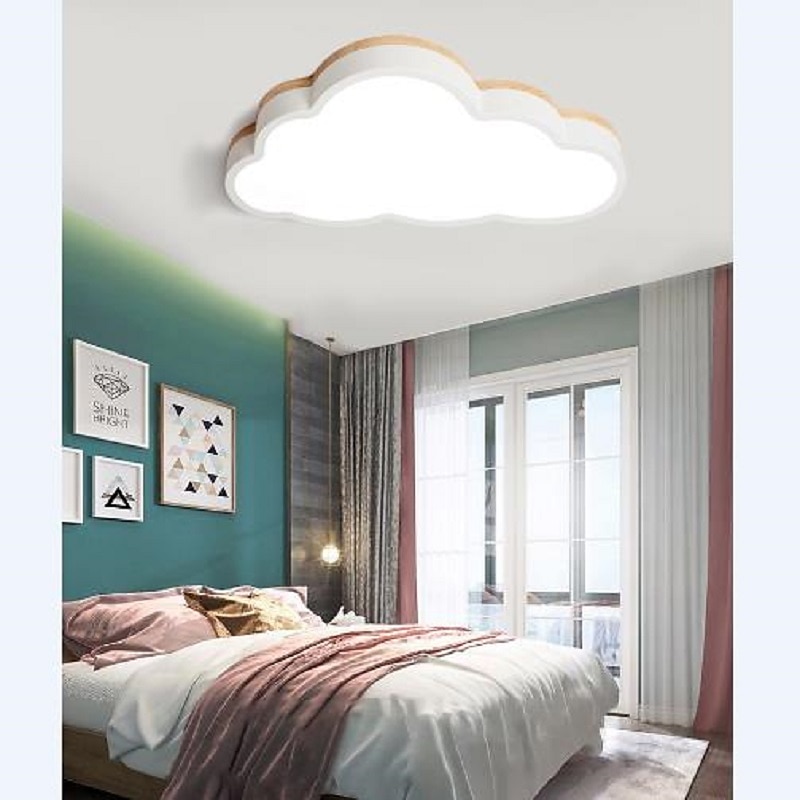led taklamper farge skyer formet dimmes barnerom innfelt taklampe metall tre babyrom belysningsarmatur for guttens jenterom barnesoverom (17,6") 2025 - $187.99 –P6