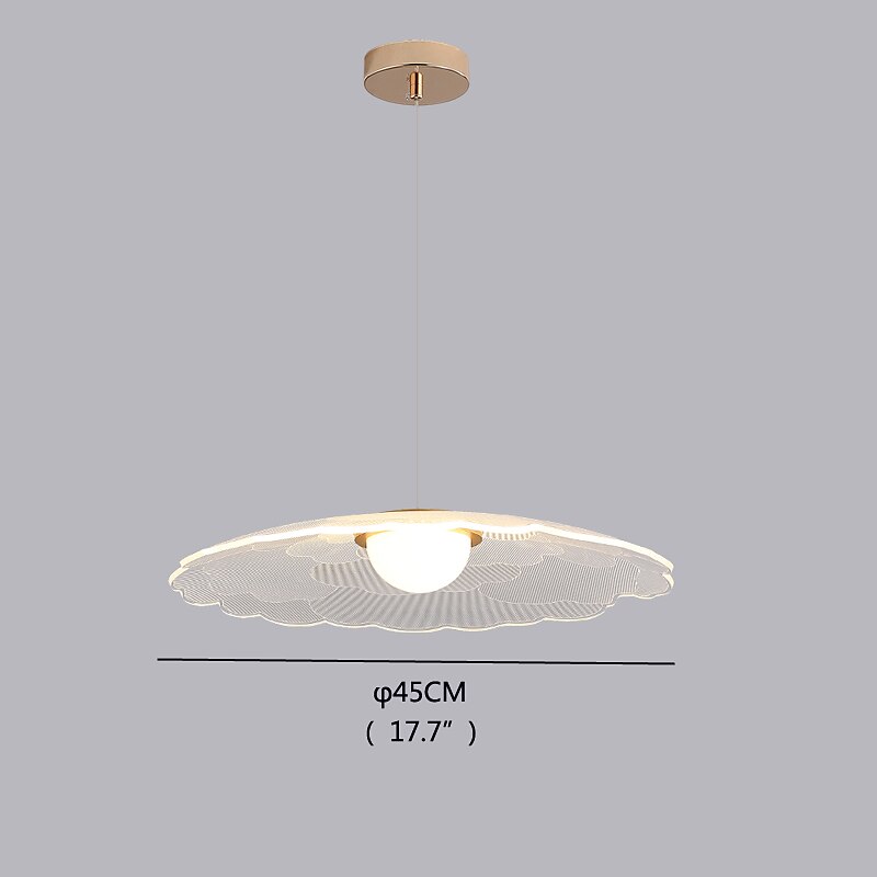 luz colgante led hoja de loto acabado plástico 62 cm 3 colores cable ajustable mini isla luces moderno estilo contemporáneo cocina comedor hogar bar luz 110-120v 220-240v bombilla incluida 2026 - GBP £137.19 –P7