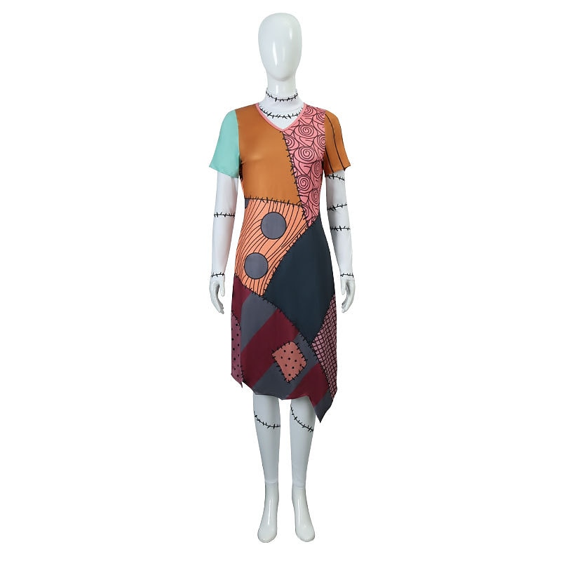 Sally Traje Cosplay Mulheres Natal Carnaval Baile de Máscaras Noite de Natal Traje Cosplay Natal Adulto Festa Natal Vestido de 2025 por $57.99 –P5