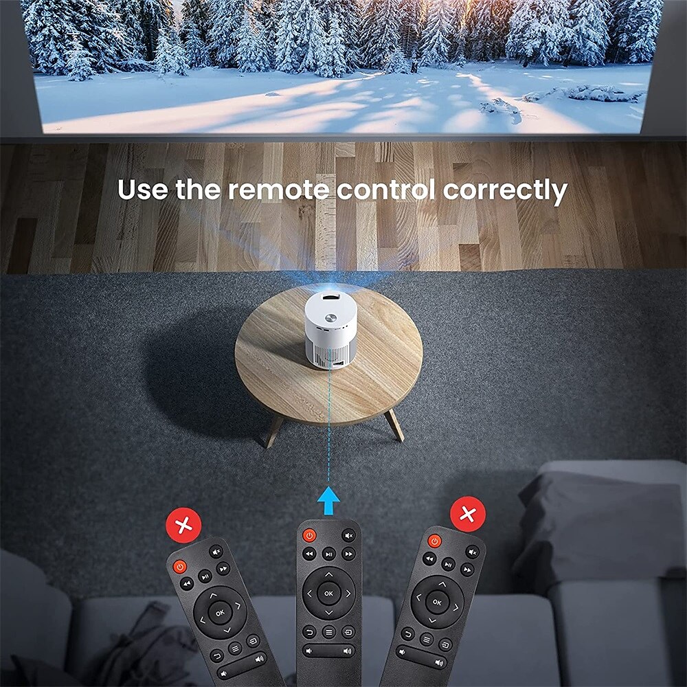 Salange мини-проектор full hd 1080p p40 led projetor 4k видео bluetooth beamer 5000 люмен android проекторы умный домашний кинотеатр 2025 - $232.79 –P8
