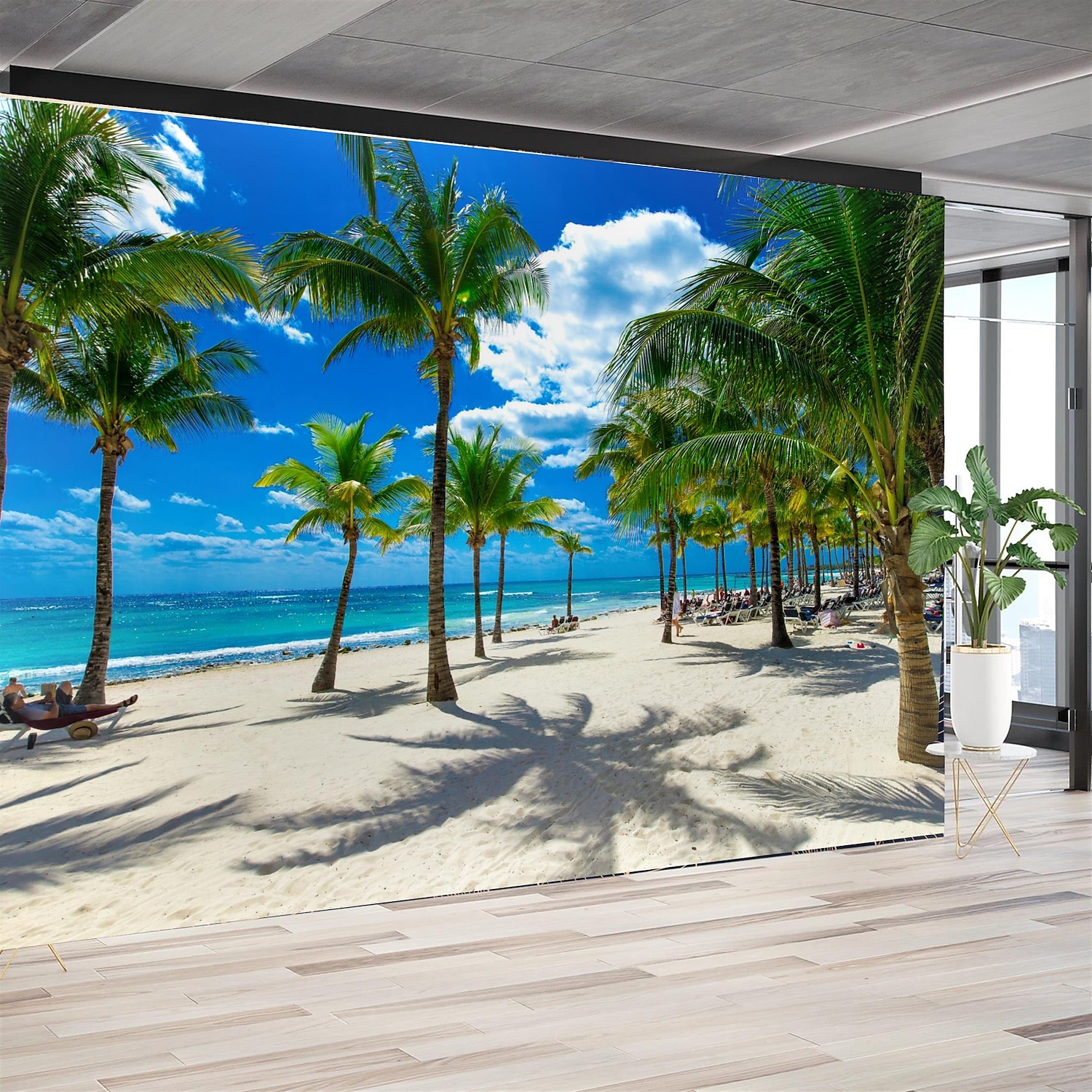 muurschildering behang muursticker die print peel en stick verwijderbare zelfklevende landschap zee boom pvc/vinyl home decor 2025 - $43.99 –P3