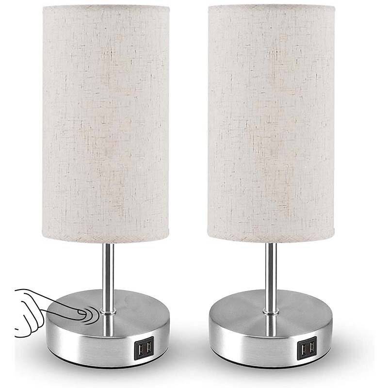 Lâmpadas de cabeceira com porta de carregamento usb sensor de toque para quarto sala de leitura proteção para os olhos moderno contemporâneo estilo nórdico de 2025 por $109.99 –P2