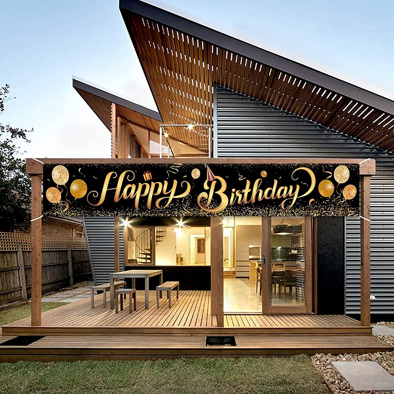 Happy Birthday Banner, Birthday Banner Decorations, Birthday Outdoor & Indoor Hanging Decor, Holidays Party Decor Supplies 300*50cm (10ft*18.9 Inch) 2025 - $16.49 –P7